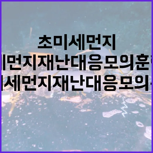 광주 초미세먼지 재난대응 모의훈련 실시