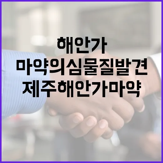 제주 해안가 마약 의심물질 발견 경계 강화