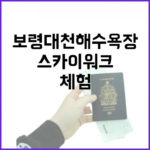 보령 대천해수욕장 스카이워크와 머드체험