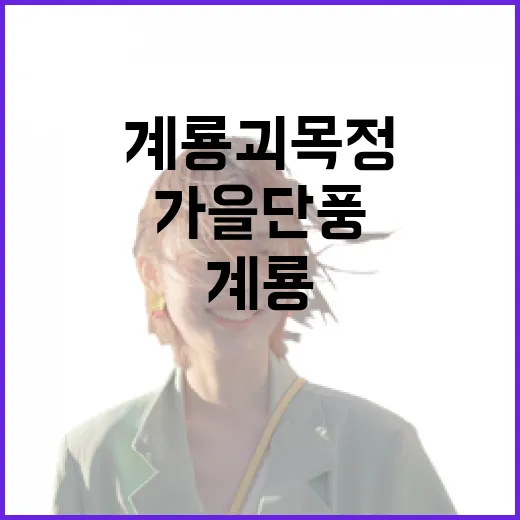 계룡 괴목정, 가을 단풍 명소로 각광