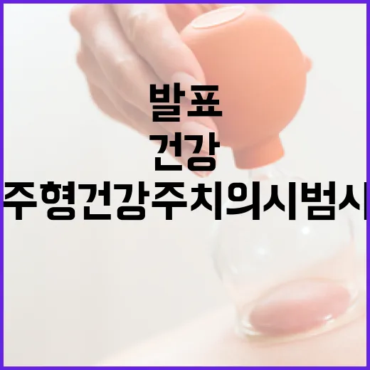 제주형 건강주치의 시범사업 당첨자 발표