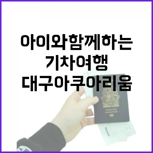 아이와 함께하는 대구아쿠아리움 기차여행