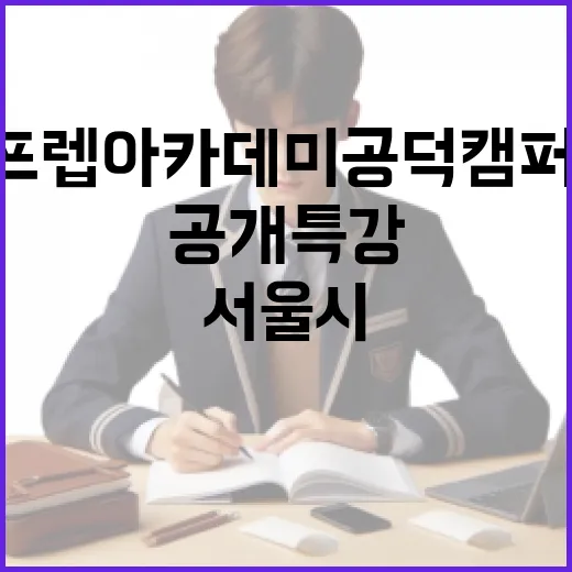 서울시 프렙 아카데미 공덕캠퍼스 개관과 공개 특강 모집