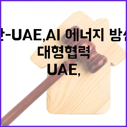 한-UAE, AI·에너지·방산 대형 협력 추진