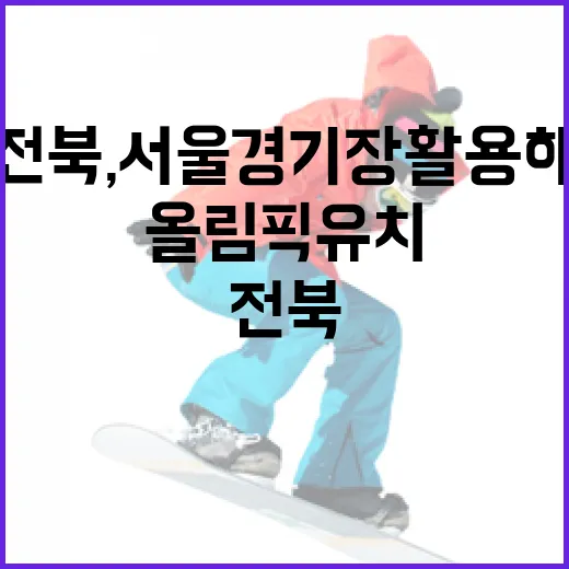 전북, 서울 경기장 활용해 올림픽 유치 박차