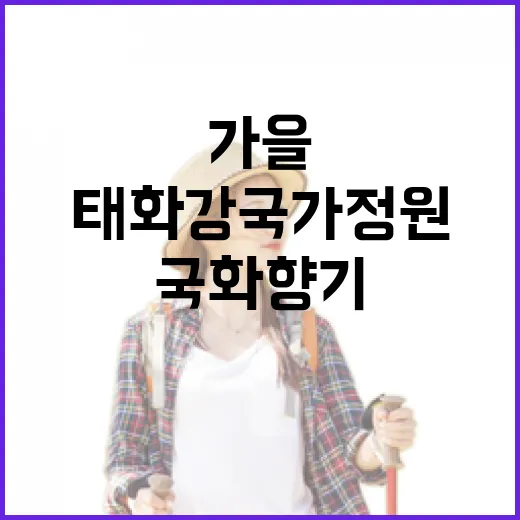 울산 태화강 국가정원 가을 단풍과 국화 향기