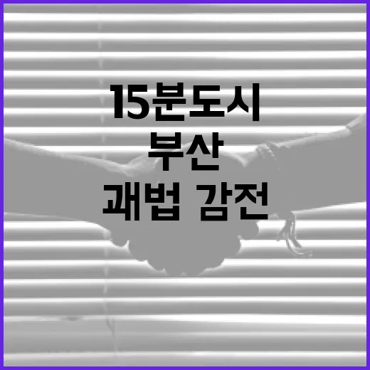 부산 15분도시 괘법·감전 생활권 준공식 개최