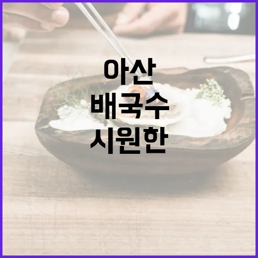아산 배로 만든 시원한 배국수
