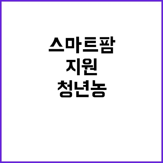 스마트팜 청년농 지…