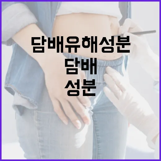 담배 유해성분 검사, 단일성분만 제한 안 돼