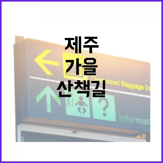 가을과 역사 품은 제주 산책길