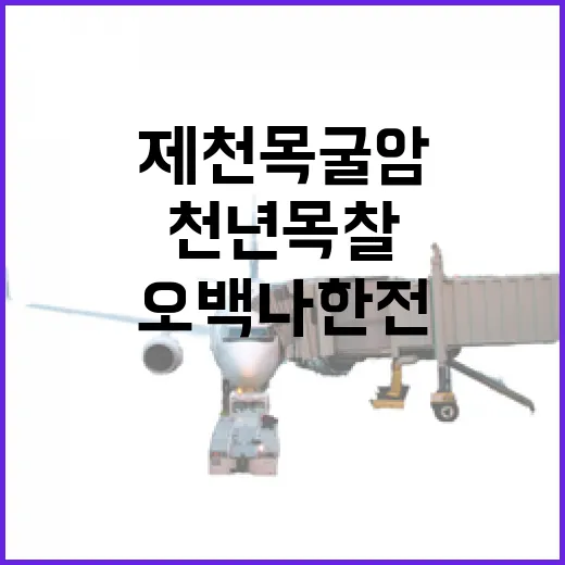 천년목찰 제천 목굴암과 오백나한전의 숨결