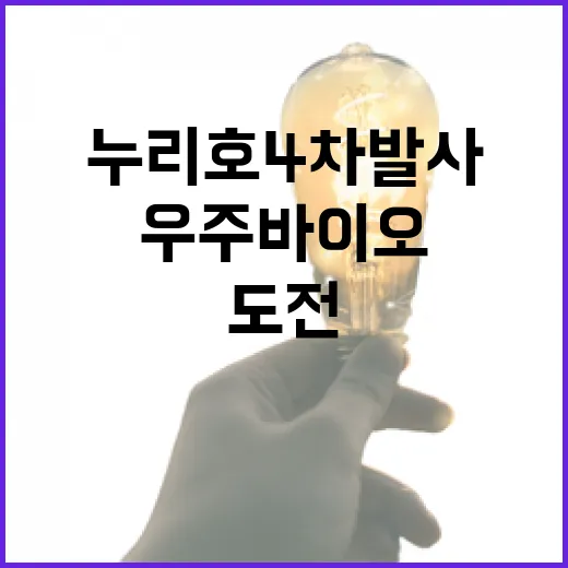 누리호 4차 발사, 우주바이오 실증 첫 도전