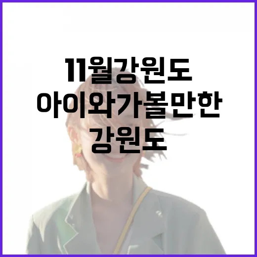 11월 강원도 아이와 가볼만한 여행지