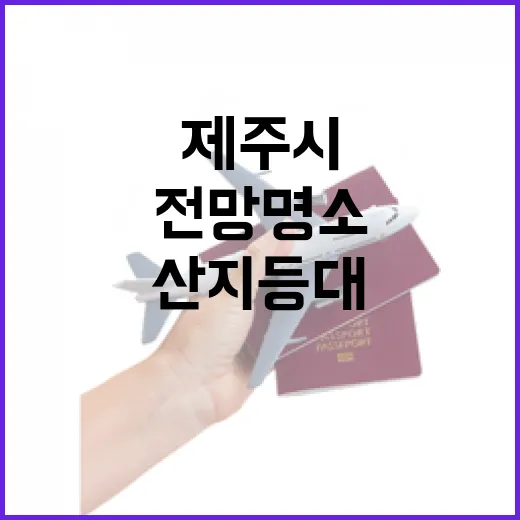 제주시 산지등대, 숨은 전망 명소
