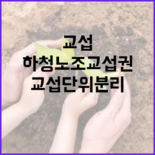 하청노조 교섭권 강화와 교섭단위 분리 방안