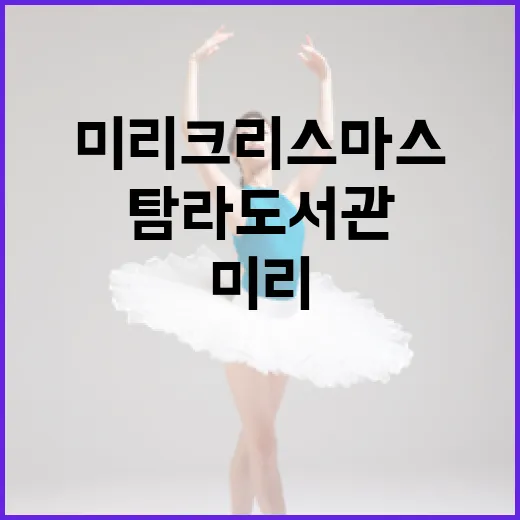 탐라도서관서 즐기는 미리 크리스마스 체험