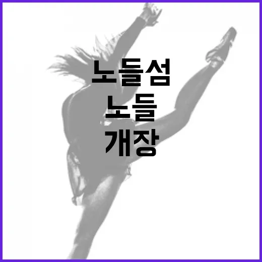 한강 노들섬 빛으로 물든 미디어아트 개장