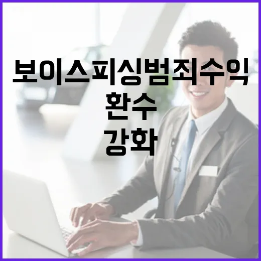 보이스피싱 범죄수익 철저 환수 강화