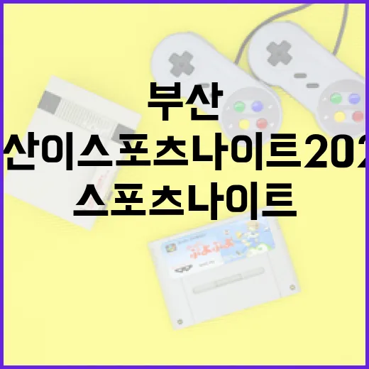 부산 이스포츠 나이트 2025 현장 리포트