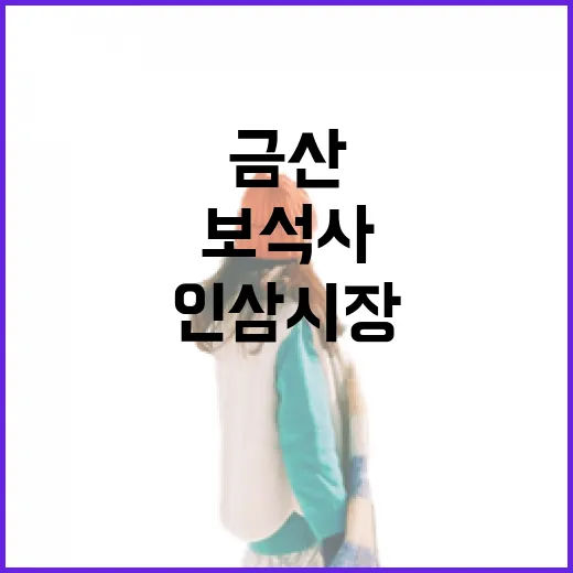 금산 가을 여행, 보석사부터 인삼시장까지