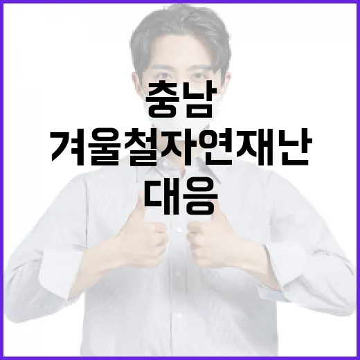 충남, 겨울철 자연재난 대응 강화