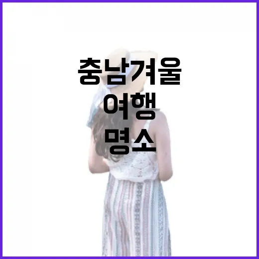 충남 겨울 여행 명소 총집합