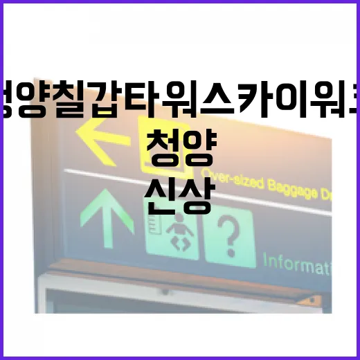 청양 칠갑타워 스카이워크 신상 명소