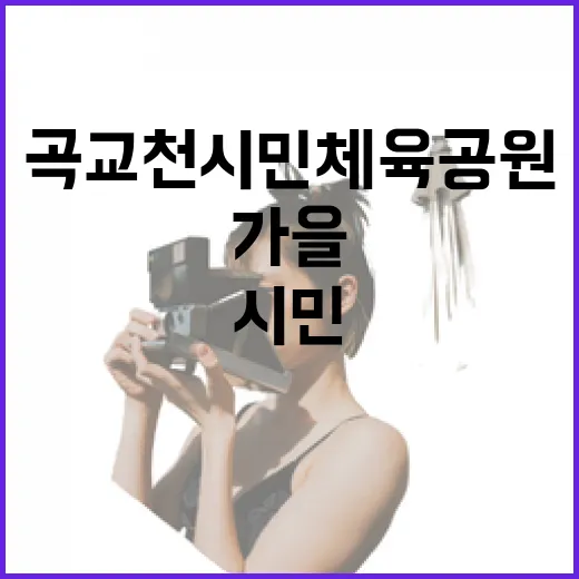 곡교천 시민체육공원 가을 풍경과 체육활동