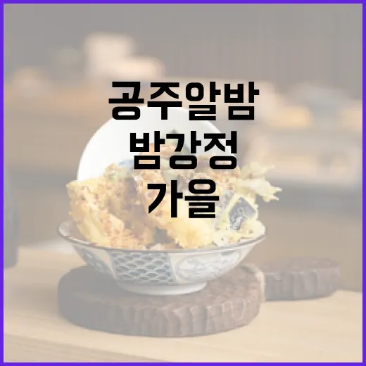 공주 알밤의 가을 별미, 밤강정