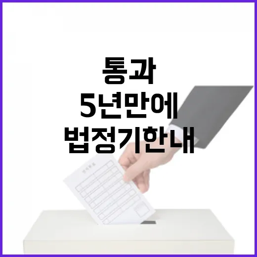 728조 2026년 예산, 5년 만에 법정기한 내 통과