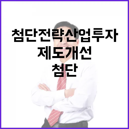첨단전략산업 투자 제도개선, 구체안 미정