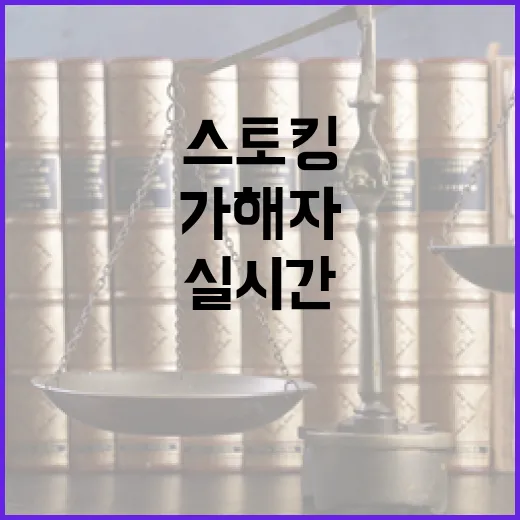 스토킹 가해자 위치 실시간 확인 시대 개막