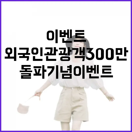 부산 외국인 관광객 300만 돌파 기념 이벤트