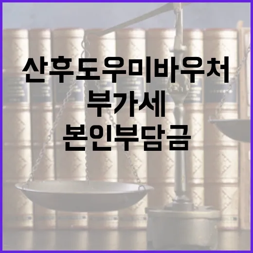 산후도우미 바우처 본인부담금 부가세 면세