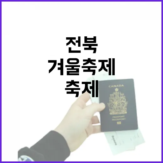 전북 12월 겨울축제 총정리