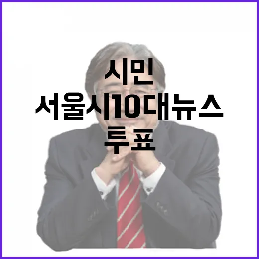 서울시 10대 뉴스, 시민 투표로 결정한다