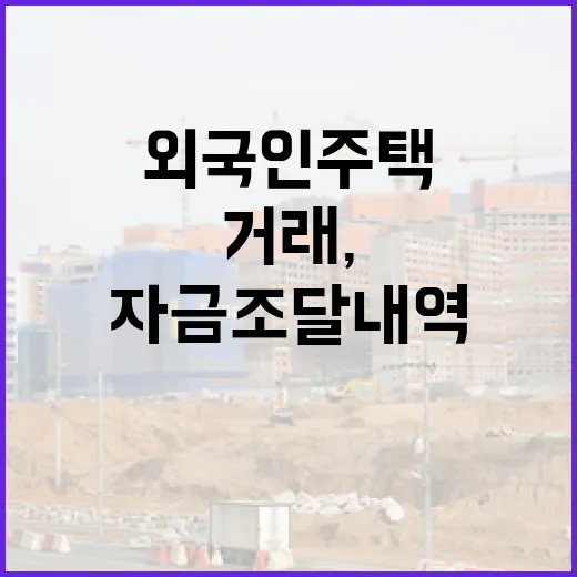 외국인 주택거래, 자금조달 내역 더 꼼꼼히 본다