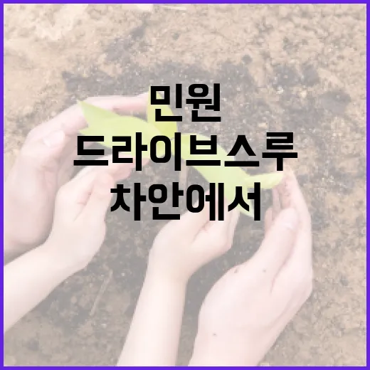 차 안에서 민원 해결, 제주시 드라이브스루 서비스