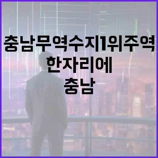 충남 무역수지 1위 주역들 한자리에