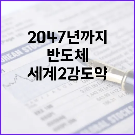 2047년까지 반도체 팹 10기 신설, 세계 2강 도약