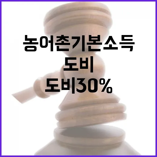농어촌 기본소득 도비 30% 부담 요청 논란