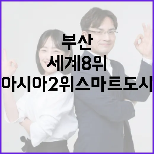 부산, 세계 8위 아시아 2위 스마트도시로 우뚝