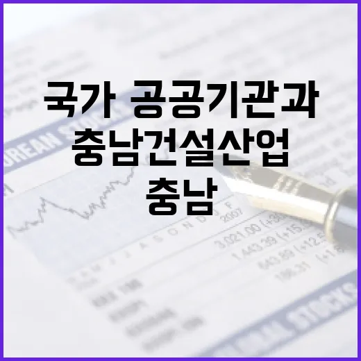 충남 건설산업, 국가·공공기관과 상생 협력 강화