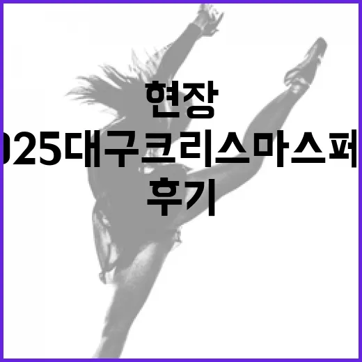 2025 대구크리스마스페어 현장 생생 후기
