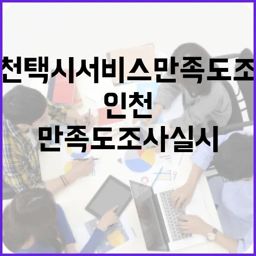 인천 택시서비스 만족도 조사 실시