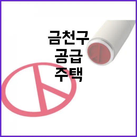 금천구 주택공급 계획, 서울세관과 협의 없었다
