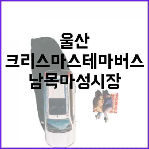 울산 크리스마스 테마버스와 남목마성시장 겨울여행