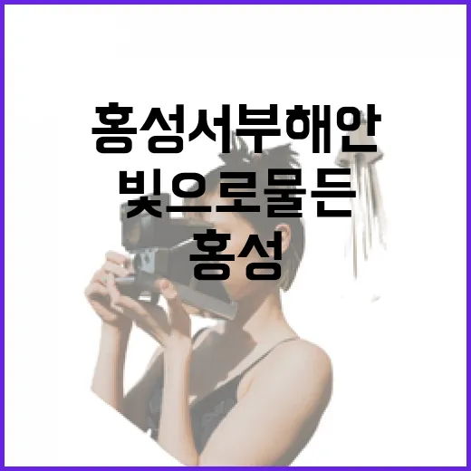 홍성 서부해안 빛으로 물든 겨울밤