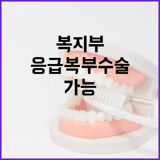 복지부, 야간 응급 복부수술 전국서 가능